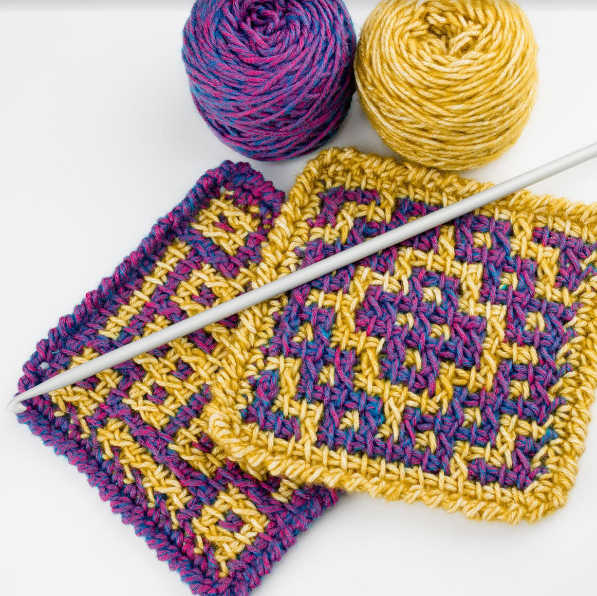 Mosaic Tunisian Crochet- Sunday