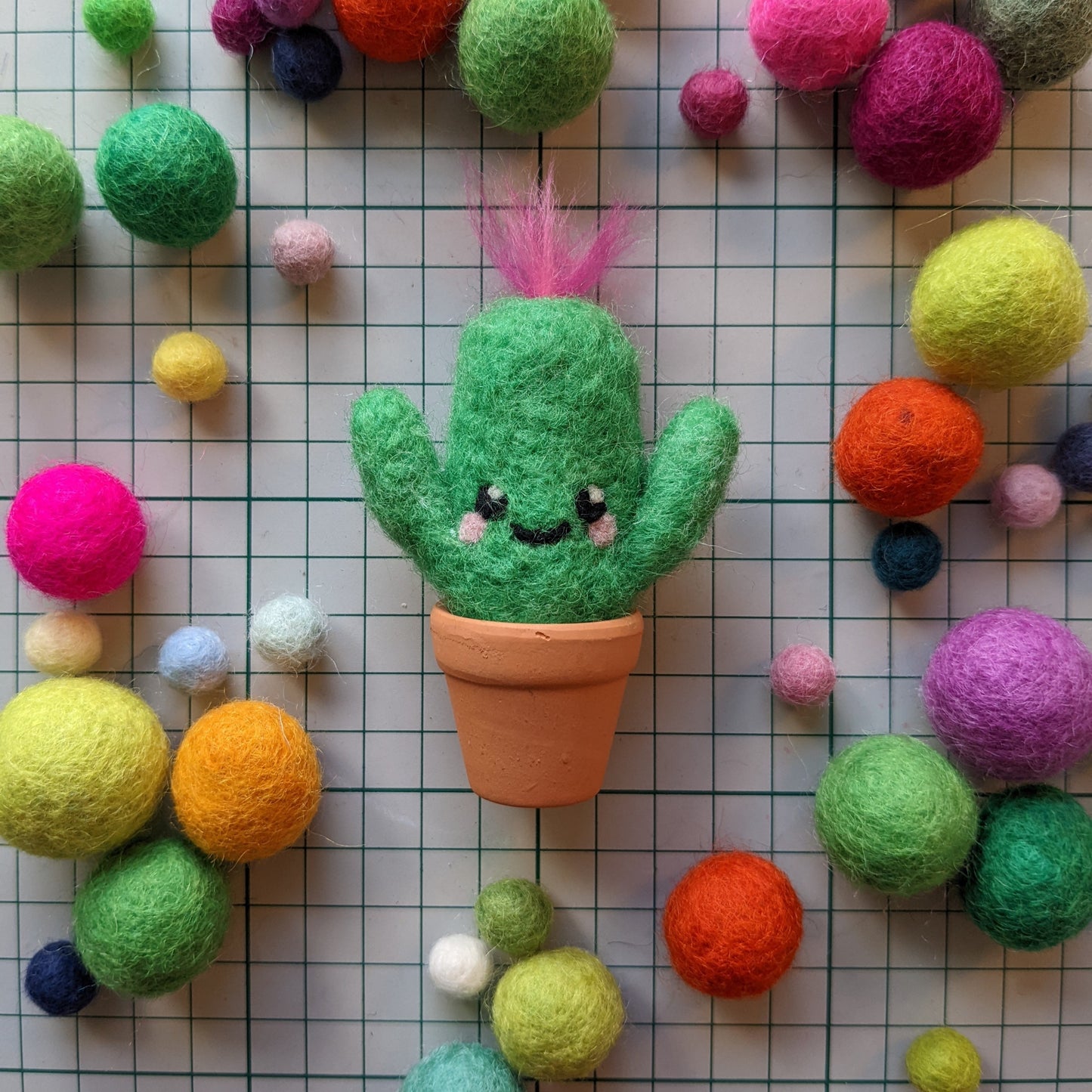 Needle Felted Cactus - Saturday